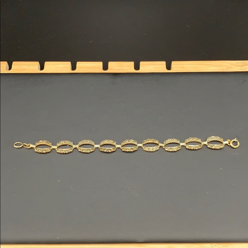 Gold over Silver Marcasite Bracelet 7 in $70 or best offer